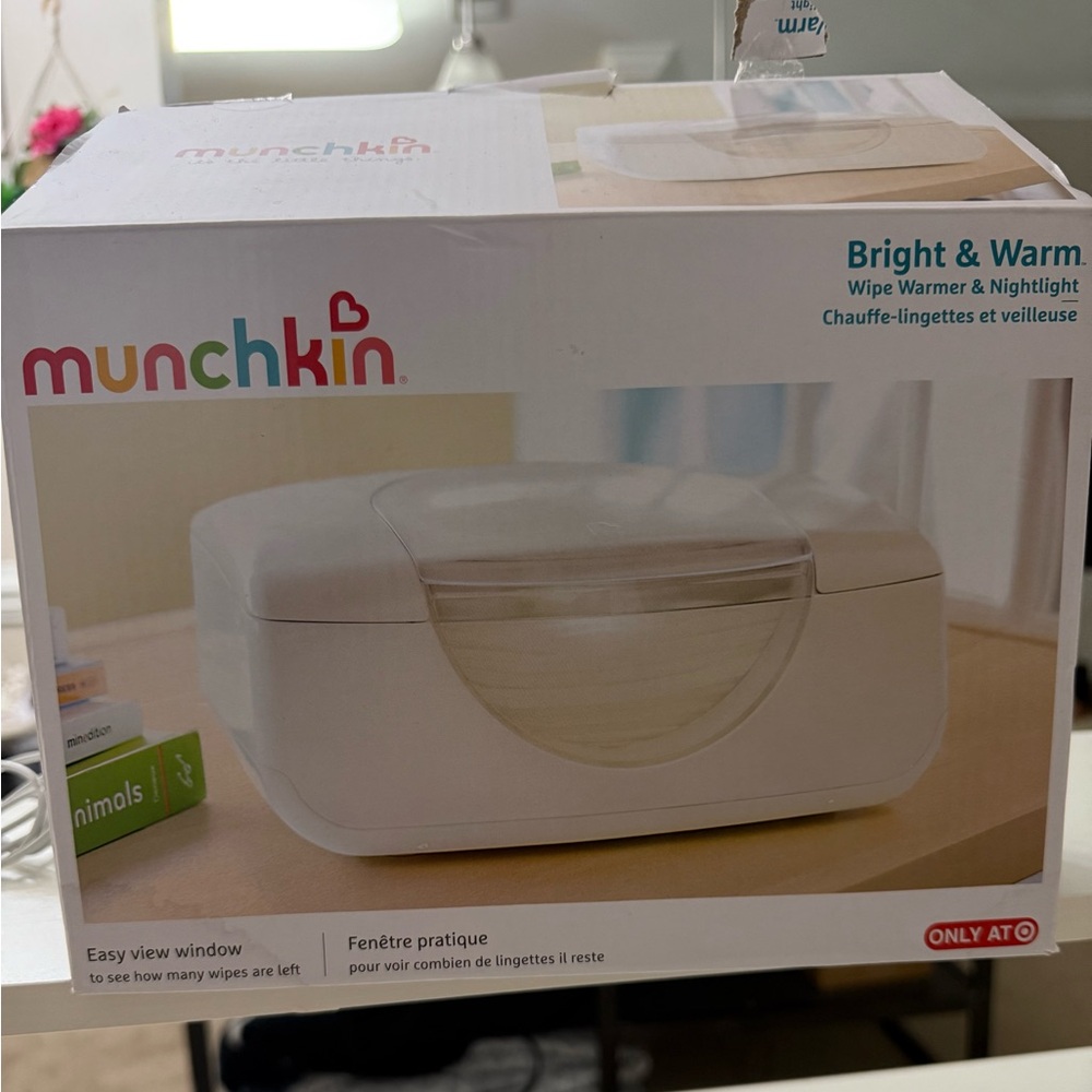 Munchkin White Wipe Warmer with Nightlight